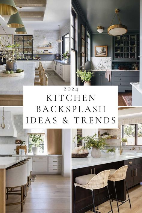 Beautiful Kitchen Backsplash Ideas for Every Style & Budget Kitchen Bar Backsplash, Kitchens With Beadboard Backsplash, Modern Farmhouse Kitchen Backsplash Ideas, Mixed Backsplash Kitchen, Transitional Kitchen Backsplash Ideas, Kitchen Splash Backs, Back Splash Patterns For Kitchen 2024, Modern Coastal Kitchen Backsplash, Kitchens With Gold Accents