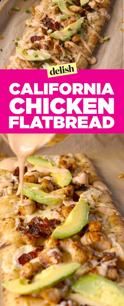 Chicken flatbread pizza Flatbread With Chicken, California Chicken Flatbread, Flatbread Dinner, Chicken Bacon Ranch Flatbread, Flatbread Pizza Recipes Chicken, Easy Flatbread Pizza Recipes, Flatbread Pizza Bbq Chicken, Chicken Flatbread Recipes, Chicken Flatbread Pizza