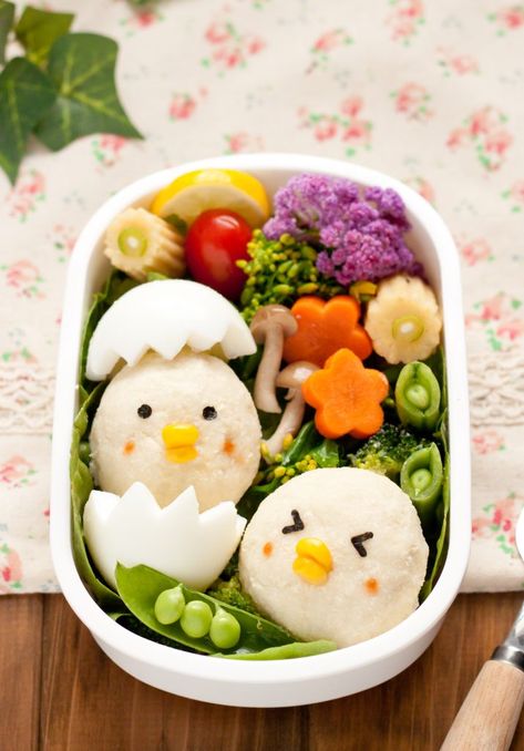 Easter Bento, Bento Box Ideas, Kotak Bento, Bento Box Lunch For Kids, Bento Box Recipes, Bento Kids, Cute Bento Boxes, Japanese Food Bento, Kawaii Bento