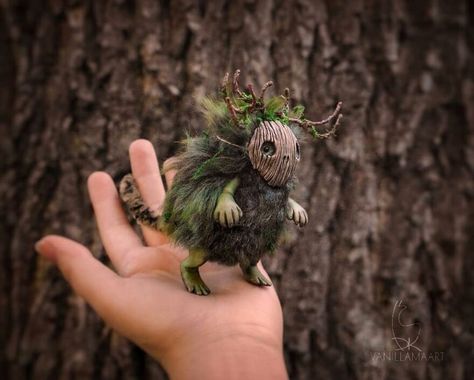 Little Forest, Fantasy Art Dolls, Forest Spirit, Fantasy Forest, 3d Studio, Toy Art, Forest Creatures, Ooak Art Doll, Little Critter