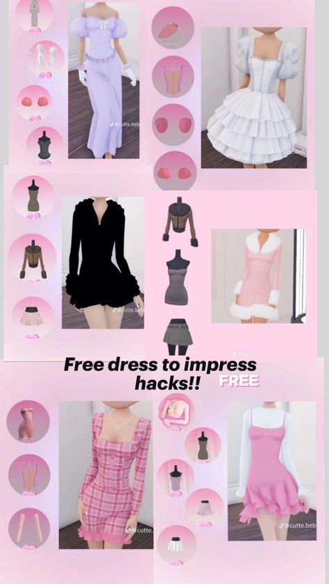 Free hacks (not vip I don’t think😊) Duo Dress, Fancy Dress Code, Vip Dress, Korean Picture, Diy Birthday Gifts For Friends, Aesthetic Roblox Royale High Outfits, Birthday Gifts For Teens, Combo Dress, Disco Outfit