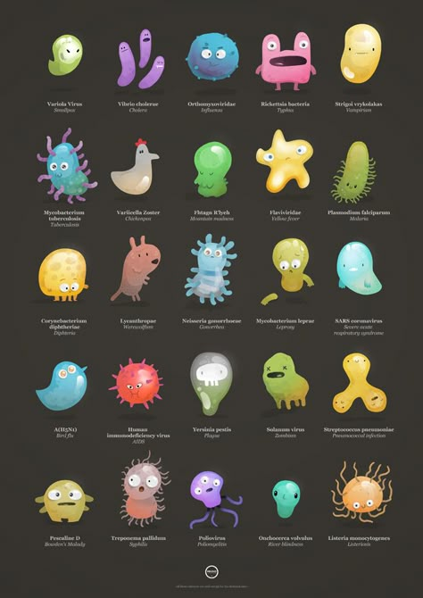 Reuno.net | Renaud Forestié | Illustrateur freelance à Bordeaux | Freelance illustrations Microorganisms Art, Immunology Art, Microbiology Art, Disease Art, Bacteria Cartoon, Virus Illustration, Science Drawing, Kedokteran Gigi, Biology Art