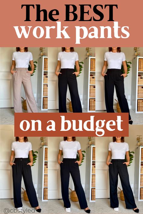 Women’s Business Pants, Slacks For Short Women, Dress Slacks For Women Business Casual, Comfy Dress Pants For Women, Best Work Pants For Women Business Casual, Formal Pants With Tshirt Women, Business Casual Pants Outfits For Women, How To Wear Slacks Casual, Slacks For Women Work Outfits