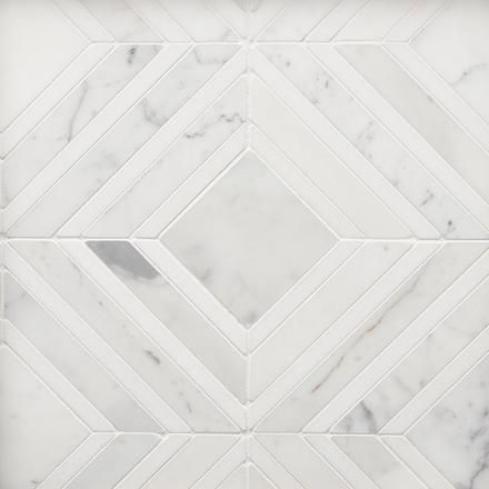 Thassos Marble | Thassos Mosaic Tiles Tiles Backsplash, Waterjet Marble, Basement Reno, Floor And Decor, Backsplash Kitchen, Fireplace Ideas, Reno Ideas, Marble Tile, Marble Tiles