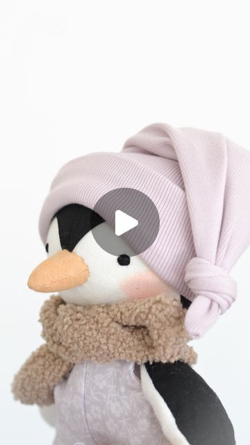 Handmade dolls l Patterns and Tutorials on Instagram: "Make the cutest penguin doll with me !! 🐧 You can find my easy step-by-step tutorial and pattern on my website. Just choose your favorite fabric, print the pattern and sew. 💜 #sewingpattern #dollpattern #etsypattern #penguinart #fabricdoll #dollmaking #creativesewing #sewingforbeginners #easypattern #handmadeplush #handmadegiftideas" Penguin Art, Doll Sewing, Doll Sewing Patterns, Nursery Gift, Handmade Plush, Handmade Dolls, Cute Penguins, Fabric Print, Soft Toys