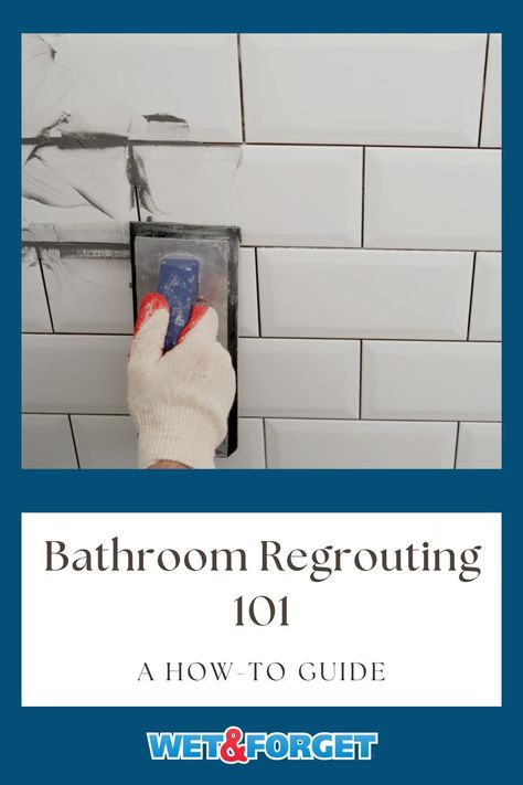 Learn how to regrout bathroom tile with our quick guide! How To Recaulk Shower Tile, Regrout Shower Tile, Regrouting Tile, Ceramic Shower Tile, Painting Bathroom Countertops, Shower Grout, Bathroom Grout, Mold And Mildew Remover, Unique Bathroom Decor