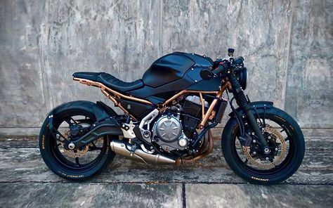 Kawasaki Z650 twin by Tony's Bike Design Tonys Bike Design - Bangkok, Thailand Street Fighter Motorcycle, Lowrider Bicycle, Cafe Racer Moto, Best Motorbike, Мотоциклы Cafe Racers, Bicycle Painting, Cb 750, Cafe Racer Bikes, Beautiful Bike