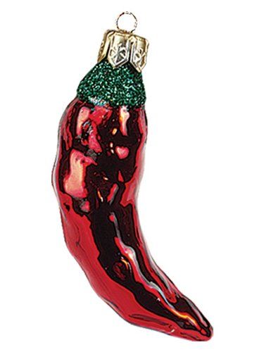 Chili Pepper Polish Mouth Blown Glass Christmas Ornament Last Christmas Wham, Bbq Christmas, Chili Peppers Decor, Mexican Christmas Tree, Weird Ornaments, Christmas Dog Decorations, Arizona Christmas, Gift Ideas For Gardeners, Handblown Glass Ornaments