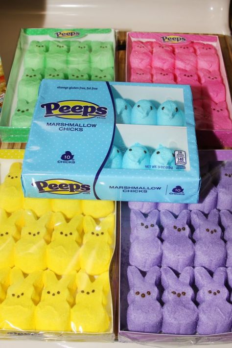 These Peeps Easter Egg Rice Krispie Treats are made with multi colored marshmallow Peeps and shaped into Easter eggs. Egg Rice Krispie Treats, Easter Egg Rice Krispie Treats, Brr Basket, Peeps Flavors, Peeps Recipes, Egg Shaped Cookies, Freeze Dried Food Storage, Peeps Marshmallow, Easter Aesthetic