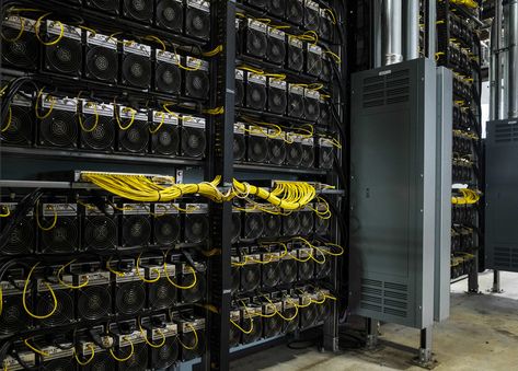 Cryptocurrency mining machines are seen in a brick building at Greenidge in Dresden, N.Y. on March 16, 2022. Mining Machine, New York May, Bitcoin Mining Software, Free Bitcoin Mining, Environmental Law, Hydroelectric Power, Mining Company, Best Cryptocurrency, Bitcoin Miner