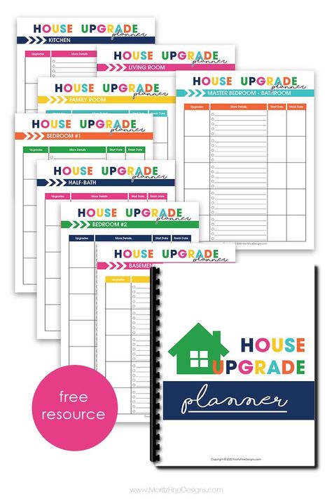 Life Management Binder, Remodeling Checklist, Renovation Planner, Social Health, Printable House, Dollar Diy, Free Calendars, Organizational Printables, Home Safety Tips