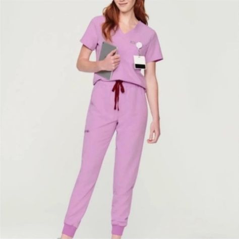 Dusk - Zamora & Catarina Scrub Set New Without Tags - Sizes: Top S/ Pants M Burgundy Scrubs, Teal Scrubs, Maroon Joggers, Navy Blue Scrubs, Green Scrubs, Top And Bottom Set, Black Scrubs, Figs Scrubs, Blue Scrubs