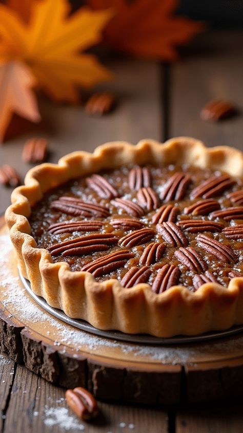 Maple Pecan Pie Maple Pie Recipes, Pretty Pecan Pie, Molasses Pecan Pie Recipe, Maple Pie, Maple Pecan Pie, Maple Cake, Maple Syrup Recipes, Syrup Recipes, Buttery Pie Crust