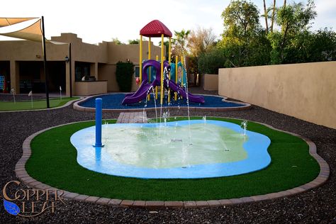 Ground Water Feature, Diy Splash Pad, Backyard Splash Pad, Pool Remodel, Splash Pad, Large Backyard, Pool Pump, Creative Valentines, Diy Valentines Crafts