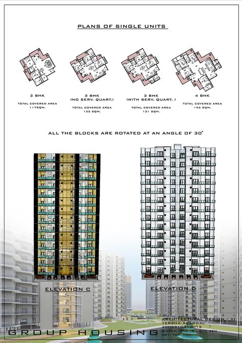 Sheet Composition Ideas, Sheet Composition, Group Housing, Composition Ideas, Architecture Design Presentation, Architecture Drawing Plan, Architecture Design Drawing, Design Presentation, Design Drawing