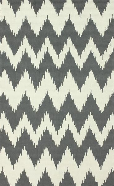 Rugs - Delhi Chevron Area Rug in Soft Grey design by NuLoom | Burke Decor - gray and ivory chevron rug, gray and ivory zig zag rug, chevron rug, Zig Zag Rug, Mustard Rug, Sterling Grey, Chevron Rugs, Hand Hooked Rugs, Rugs Usa, Nursery Rugs, Burke Decor, Hand Tufted Rugs