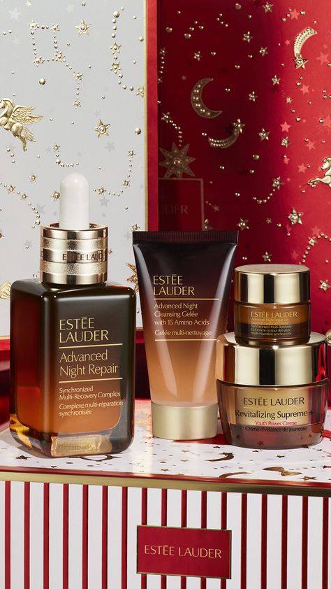 Holiday Skincare, Este Lauder, Skin Care Makeup, Advanced Night Repair, Holiday Set, Estée Lauder, Skincare Makeup, Cosmetics Brands, Skincare Set