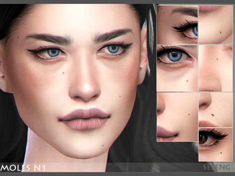 Seleng's Moles N1 Sims 4 Cc Mole Skin, Sims 4 Cc Face Moles, Sims 4 Body Moles, Sims 4 Cc Skin Moles, Sims 4 Cc Skin Details Moles, Cc Freckles, Sims 4 Moles, Sims Eyeliner, Moles On Face