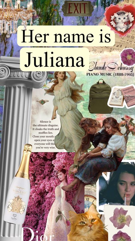 #juliana #julianacore julianacore Julia Name Aesthetic, Juli Core, Uliana Core, Jules Core, Julianna Core, Juliana Core, Boy Blurred Pic, Manifestation Board, Best Photo Poses