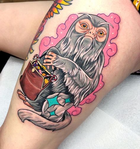 Jordan Baker 🇬🇧 on Instagram: “Do I have many Wizarding world fans on here? ✨Custom drawn #demiguise for Tabitha! Thanks so much! What creature would you get? 🙏 proudly…” Demiguise Tattoo, Fantastic Beasts Tattoo, Harry Potter Sleeve, Fantastic Beasts Creatures, Harry Potter Candy, Candy Tattoo, Harry Tattoos, Hp Tattoo, Jordan Baker