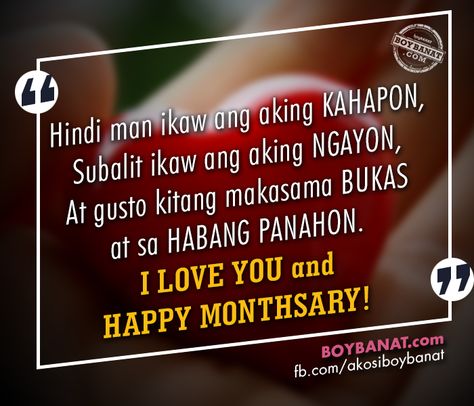 Happy Monthsary Quotes, Monthsary Quotes, 1st Anniversary Quotes, Monthsary Message For Boyfriend, Happy Monthsary, Monthsary Message, Anniversary Quotes For Couple, Sweet Love Words, Tagalog Love Quotes