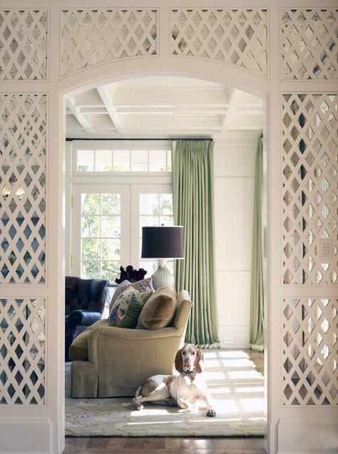 Lattice Wall, Covent Garden, Breakfast Room, Better Homes And Gardens, Garden Room, Sitting Room, Lattice, The Well, Decor Inspiration