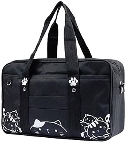 Amazon.com: japanese school bag - International Shipping Eligible: Clothing, Shoes & Jewelry Japanese School Bag, Japanese Handbag, Messenger Bag Patterns, Cat Kawaii, Handbags For School, Shoulder Bags For School, Japanese School, Japan Shop, Cat Bag