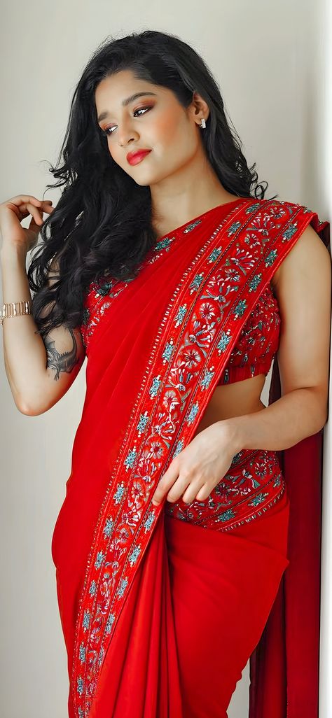 Ritika Singh Saree, Rithika Singh Hot, Priya Varrier, Rithika Singh, Bengali Beauty, Actress Style, Ritika Singh, Divine Beauty, Saree Poses