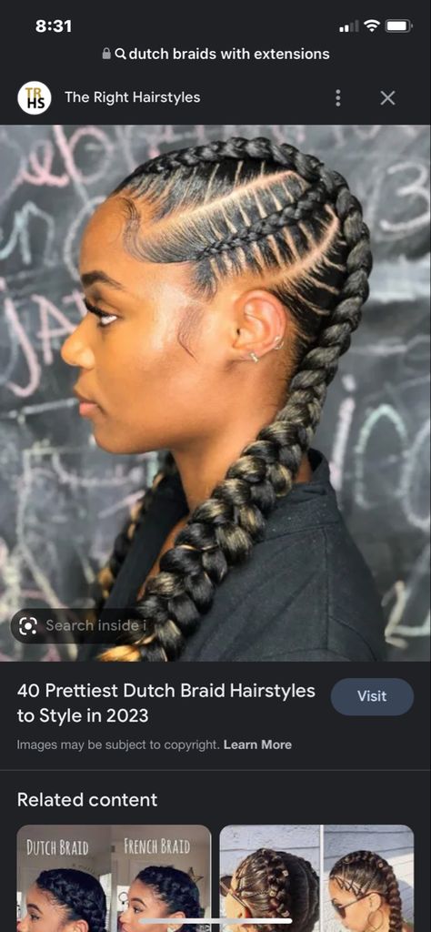 what common dutch braids look like coming from a dutch person 4 French Braids, Two Dutch Braids, Super Cute Hairstyles, Black Wedding Hairstyles, Dutch Braid Hairstyles, Natural African American Hairstyles, Dutch Braids, French Braids, Braids With Extensions