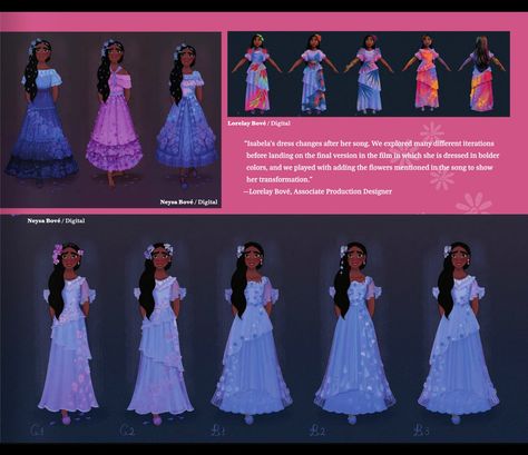 Encanto Concept Art, Art Of Encanto, Encanto Concept, Pixar Concept Art, Encanto Theme, Isabela Madrigal, Disney Princess Dolls, Disney Crossovers, Princess Kids