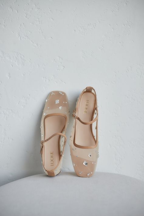 Nude Mesh Flat Mary Janes With Crystals Embroidery and Square - Etsy Australia Flat Mary Janes, Leopard Ankle Boots, Everyday Flats, Mesh Flats, Crystal Embroidery, Black Winter Boots, Fur Shoes, Shoe Company, Mary Jane Flats