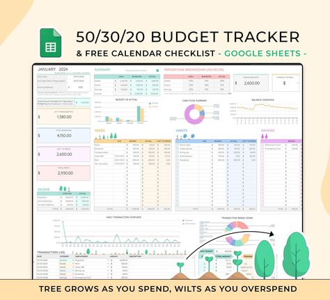 Budget 50/30/20 Tracker: Save Money Easily monthly_budget_percentages #happy_planner_budget #free_budget_printables_templates_saving_money #wedding_budget_printable Financial Budget Spreadsheet, Free Monthly Budget Template, Finance Sheet, Spreadsheet Aesthetic, Ipad Monthly Planner, Budget Digital Planner, Budget Planner Excel, Weekly Study Planner, Daily Study Planner