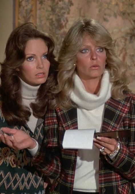 Jackies Hair That 70s Show, Jaclyn Smith Hairstyles 70s, Charlie’s Angels 70s Fashion, Farah Fawcett Hair, Cheryl Ladd Charlie's Angels, Farrah Fawcet, Farrah Fawcett Charlie’s Angels, Cheryl Ladd, Bionic Woman