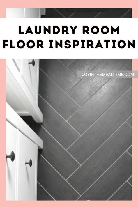 Laundry Room Gray Floor, Laundry Room With Grey Floor, Laundry Room With Dark Floors, Dark Laundry Room Floor, Laundry Room Floors Ideas, Laundry Room Flooring Ideas, Laundry Room Tile Floor, Laundry Room Tile Ideas, Laundry Room Floor Ideas