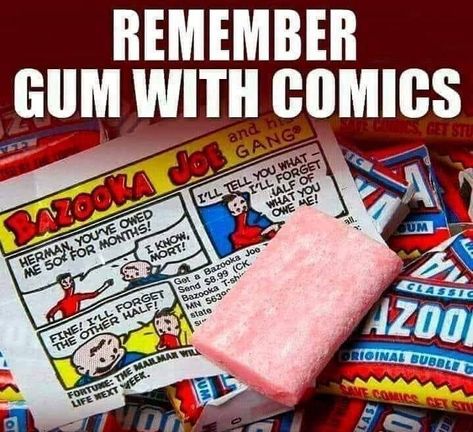 Bazooka Bubble Gum, Old School Candy, Logos Retro, Penny Candy, Nostalgic Candy, Retro Candy, Childhood Memories 70s, Back In My Day, Good Ole Days