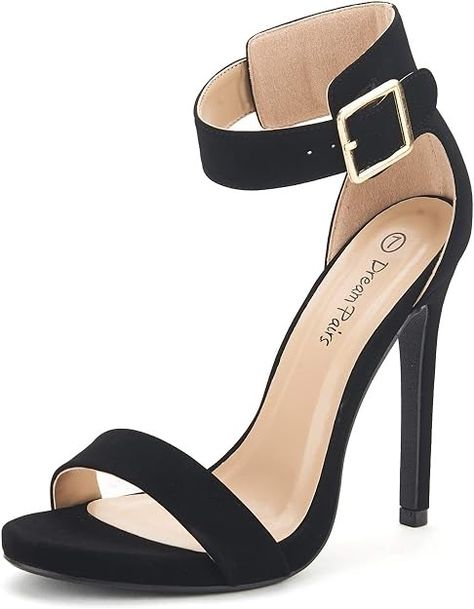 Amazon.com | DREAM PAIRS Women's Elegantee Dress Pump | Pumps Womens Stilettos, Size 11 Heels, Ankle Strap Pumps, Strap Pumps, Stiletto Sandals, Stiletto Pumps, Sandals Brands, Pump Dress, Sandals Black