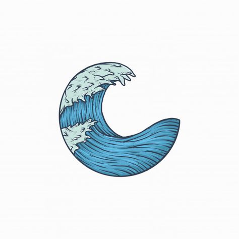 Ocean Wave Drawing, Wave Vector, Wave Drawing, Surf Logo, Waves Icon, Text Template, Colorful Logo Design, Waves Vector, Circle Drawing