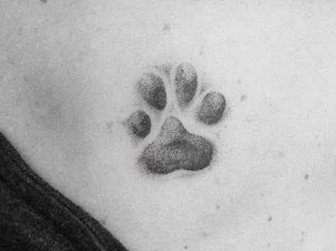 Pets Paw Print Tattoo, Cat Paw Print Tattoo Placement, Shaded Paw Print Tattoo, Kitty Paw Tattoo, Cat Paw Tattoo Designs, Cat Paw Print Tattoo On Wrist, Tattoo Ideas Cat Paw, Tiny Paw Print Tattoo Cats, Cats Paws Tattoo