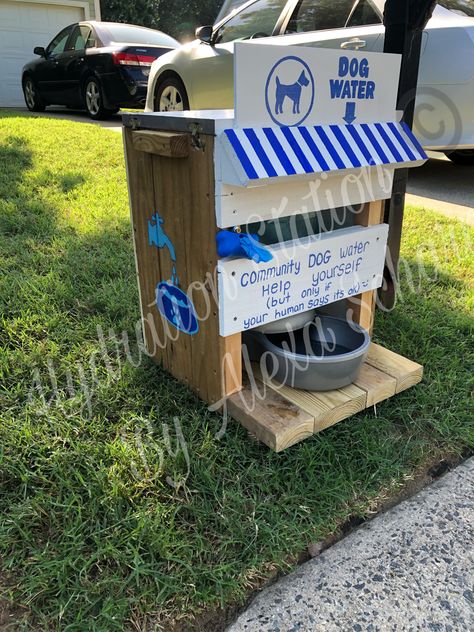 Dog Watering Station Outdoor, Outdoor Dog Water Station, Doggie Station, Dog Water Station, Backyard Dog Area, Dog Station, Hydration Station, Water Station, Pet Items