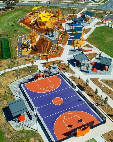 Architecture de paysage sur Instagram : Moncrieff Recreation Park #landscapearchitecture #landscape#architecture #desing#art#arquitetura #architecturestudent#arch#sketch… Playgrounds Architecture, Educational Architecture, Urban Ideas, Public Space Design, Plans Architecture, Sport Park, Children Park, Playground Design, Landscape Architecture Design