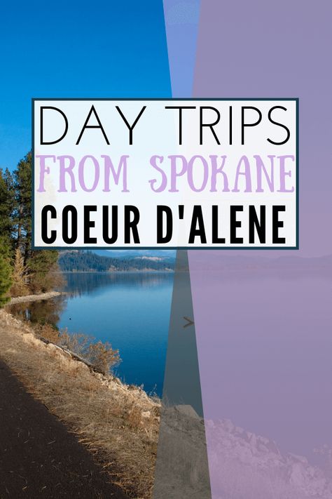 Looking for fun day trips around Spokane? Check out these fun things to do in Coeur d'Alene! #spokane #spokanewashington #travel #pacificnorthwest #washing #washingtonstate #local #shoplocal #daytrips Spokane Washington Things To Do In, Hiawatha Trail, Moving To Washington State, Spokane Valley Washington, Explore Idaho, Idaho Vacation, Idaho Adventure, Coeur D'alene Idaho, Idaho Travel