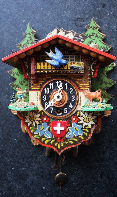 Swiss Cuckoo Clock, Cuckoo Clock Wall Decor, Cuckoo Clock Decor Living Rooms, Prison Nurse, Swiss Clock, Coo Coo Clock, Cuckoo Clocks, Old Clocks, Antique Clocks