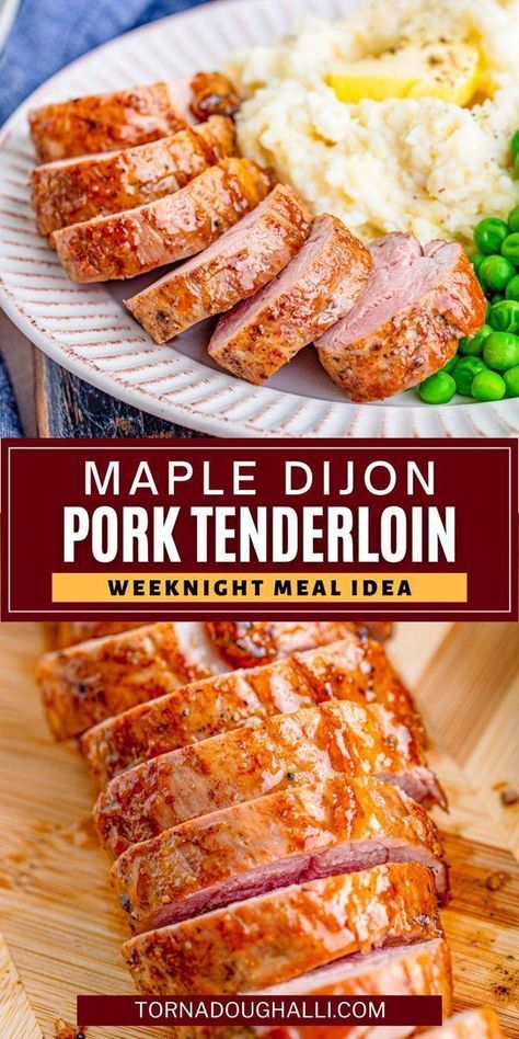 Dijon Pork Tenderloin, Leftover Pork Tenderloin, Smoked Pork Tenderloin, Mustard Pork Tenderloin, Pork Tenderloin Recipe, Leftover Pork, Tenderloin Recipe, Tenderloin Recipes, Weekly Meal Plan