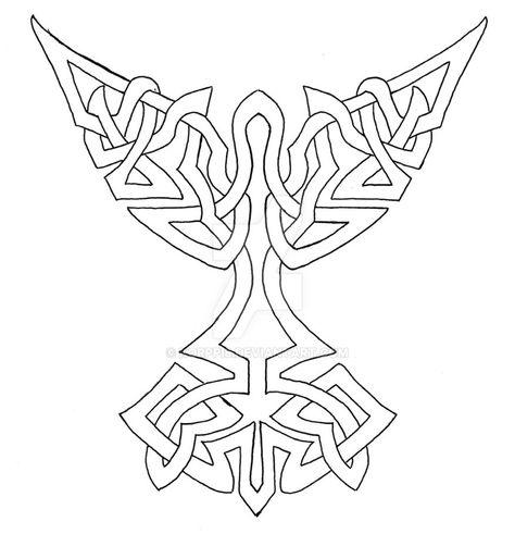 Celtic Bird Design, Celtic Wings Tattoo, Celtic Ring Tattoo, Nan Tattoo, Raven Celtic Knot, Celtic Cross With Wings Tattoo, Celtic Tattoo For Women, Celtic Cross Tarot, Celtic Animals