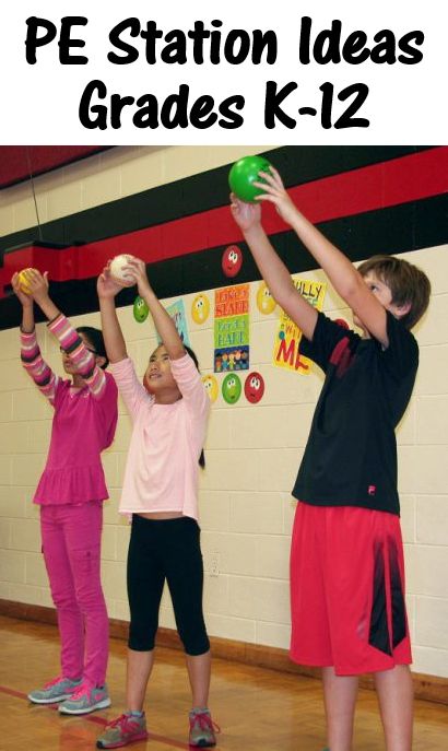 PE stations k-12 Pre K Pe Activities, Pe Station Ideas, Fitness Stations For Elementary Pe, Pe Stations Elementary, Pe Classroom Ideas, Elementary Pe Games, Pe Stations, Pe Classroom, Pe Games Elementary