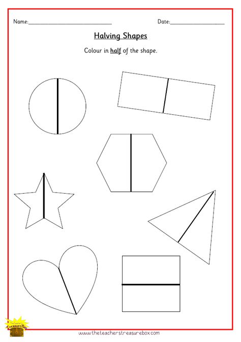 Halving Activities Eyfs, Doubling Activities, Half Worksheet, Eyfs Maths, Tutoring Ideas, Colouring Pictures, Key Stage 2, Maths Ideas, Mathematics Worksheets