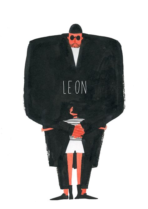 Léon: The Professional (1994)[2480x3508] Leon Matilda, The Professional Movie, Beau Film, Jean Reno, Film Poster Design, 카드 디자인, Model Sheet, Woman Drawing, Illustrations And Posters