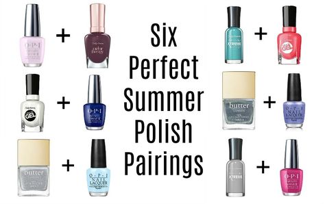 Did you know that the easiest way to update your mani/pedi for summer is to STOP matching your fingers and toes? It’s true – the fresher, more modern approach is a coordinating manicure and pedicure that features different colors. But how do you know what colors work best together? Which one is for the fingers? … Mani And Pedi Color Combos, Mani Pedi Pairings, Polish Pairings Mani Pedi, Finger And Toe Nail Color Combos, Coordinating Mani Pedi Colors, Opi Mani Pedi Combos Summer, Mani Pedi Color Combos Summer 2023, Mail Color Combos, Spring Mani Pedi Combos Ideas