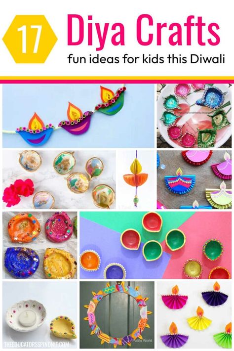 DIY Diya Crafts for Kids this Diwali Diwali Activities For Kids, Diwali Craft For Children, Diyas For Diwali, Diwali For Kids, Diwali Activities, Diya Decoration Ideas, Easy Toddler Crafts, India Crafts, Beading For Kids