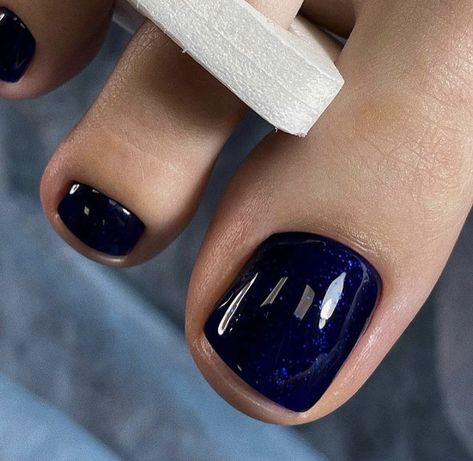 Natural Wedding Nails, Nail Polish Combinations, Blue Toe Nails, Nail Nail Designs, Nail Designs Easy Diy, Feet Nail Design, Navy Nails, Nail Polish Gift, Pedicure Colors